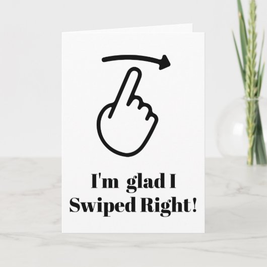 Funny Valentine Day Card Ik ben blij dat ik goed h Feestdagen Kaart (Voorkant)