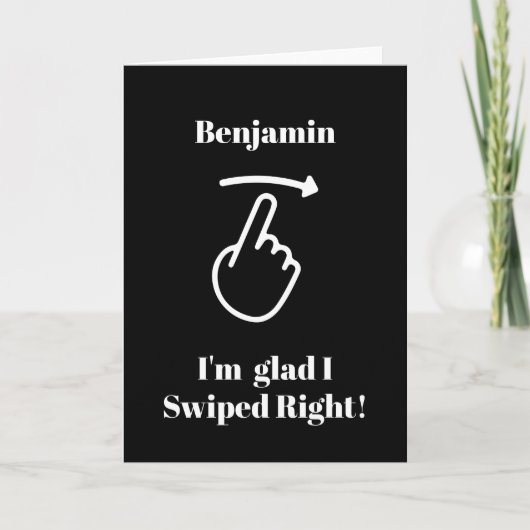 Funny Valentine Day Card Ik ben blij dat ik goed h Feestdagen Kaart (Voorkant)