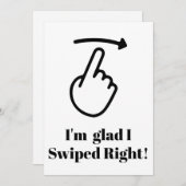 Funny Valentine Day Card Ik ben blij dat ik goed h Feestdagenkaart (Voorkant / Achterkant)