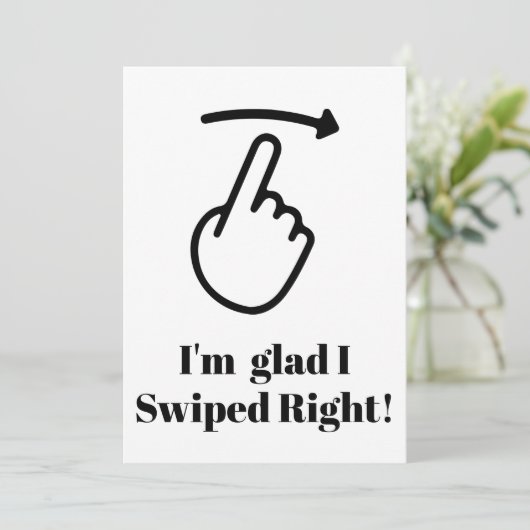 Funny Valentine Day Card Ik ben blij dat ik goed h Feestdagenkaart (Staand voorkant)