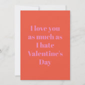 Funny Valentine Day Card Ik hou van je Feestdagenkaart (Voorkant)