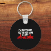 Funny Valentine Em For Valentines Day Be My Anti-v Sleutelhanger (Voorkant)