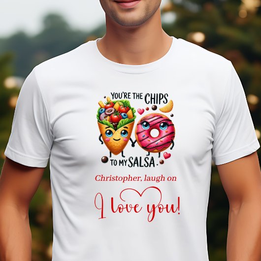 Funny Valentine Gift for Husband Food Quote TShirt