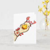 Funny Valentine Goose 6 7 Six Seven Meme Matching  Kaart (Gele Bloem)