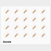 Funny Valentine Goose 6 7 Six Seven Meme Matching  Ronde Sticker (Vel)