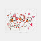 Funny Valentine Goose Nk Coquette Valentines Girls Fleece Deken (Voorkant (Horizontaal))
