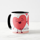 Funny Valentine Mug for Boyfriend or Girlfriend |  Mok (Voorkant links)