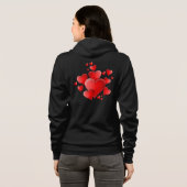 Funny Valentine pink heart Hoodie (Achterkant volledig)