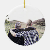 Funny Valentine pink heart Keramisch Ornament (Achterkant)