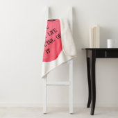 Funny Valentine pink heart Sherpa Deken (In situ)