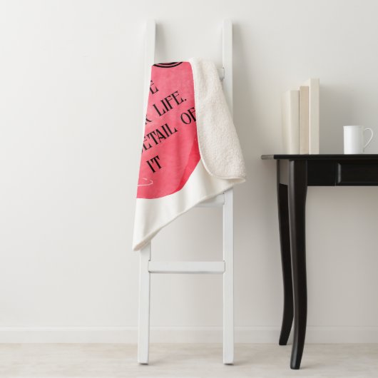 Funny Valentine pink heart Sherpa Deken (In situ)