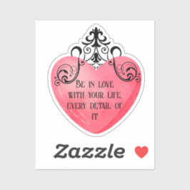 Funny Valentine pink heart Sticker