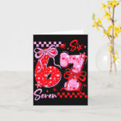 Funny Valentine’s Day 67 Meme 6 7 Valentine Bow He Kaart (Gele Bloem)