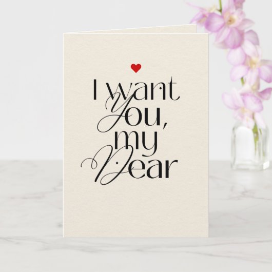 Funny Valentine’s Day Card for Husband or Partner Kaart (Orchidee)