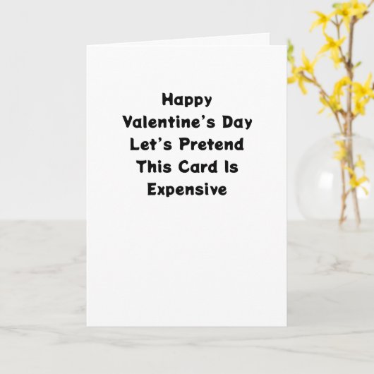 Funny Valentine’s Day Card Kaart (Gele Bloem)
