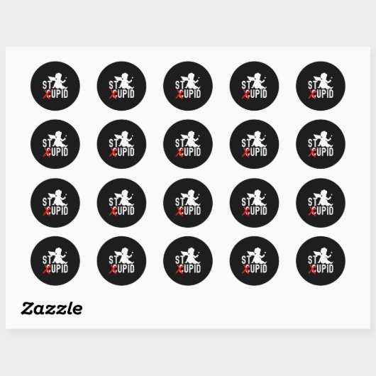 Funny Valentine S Day Cud Is Stud Premium  Ronde Sticker (Vel)