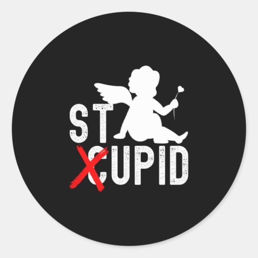 Funny Valentine S Day Cud Is Stud Premium Ronde Sticker (Voorkant)