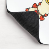 Funny Valentine Silly Gooses Duck Heart Love Match Muismat (Hoek)