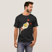 Funny Valentine Silly Gooses Duck Heart Love Match T-shirt (Voorkant volledig)