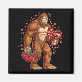 Funny Valentines Day Bigfoot Heart Love Sasquatch Magneet (Voorkant)