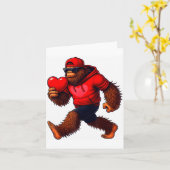Funny Valentines Day Bigfoot Heart Sungles Sasquat Kaart (Gele Bloem)