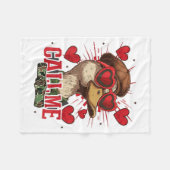 Funny Valentine's Day Boy Duck Hunting Call Me Tod Fleece Deken (Voorkant (Horizontaal))