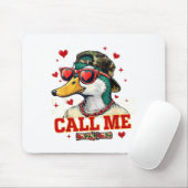Funny Valentine's Day Boy Duck Hunting Call Me Tod Muismat (Met muis)