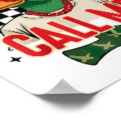 Funny Valentine's Day Boy Duck Hunting Call Me Tod Poster (Hoek)