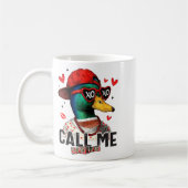 Funny Valentines Day Call Me Duck Hunting Men Wome Koffiemok (Links)