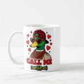 Funny Valentines Day Call Me Duck Hunting Men Wome Koffiemok (Links)