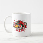 Funny Valentines Day Call Me Duck Hunting Men Wome Koffiemok (Links)