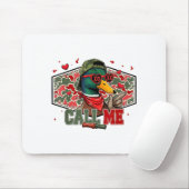Funny Valentines Day Call Me Duck Hunting Men Wome Muismat (Met muis)