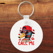 Funny Valentines Day Call Me Duck Hunting Men Wome Sleutelhanger (Voorkant)