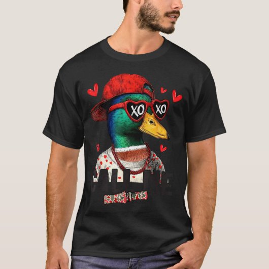 Funny Valentines Day Call Me Duck Hunting Men Wome T-shirt (Voorkant)
