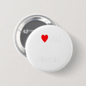 Funny Valentine's Day Couple Matching I Love Her I Ronde Button 5,7 Cm (Voorkant /achterkant)