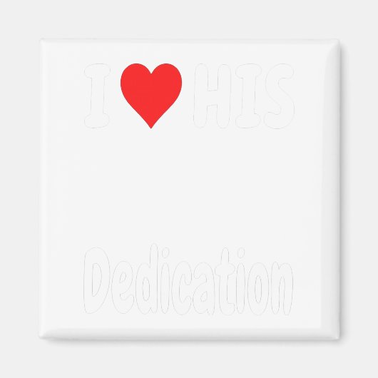 Funny Valentine's Day Couple Matching I Love His D Magneet (Voorkant)