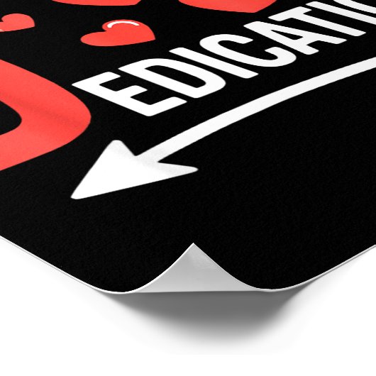 Funny Valentine's Day Couple Matching I Love His D Poster (Hoek)