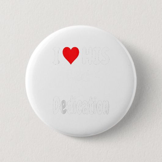Funny Valentine's Day Couple Matching I Love His D Ronde Button 5,7 Cm (Voorkant)