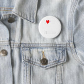 Funny Valentine's Day Couple Matching I Love His D Ronde Button 5,7 Cm (In situ)