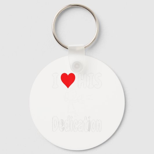 Funny Valentine's Day Couple Matching I Love His D Sleutelhanger (Voorkant)