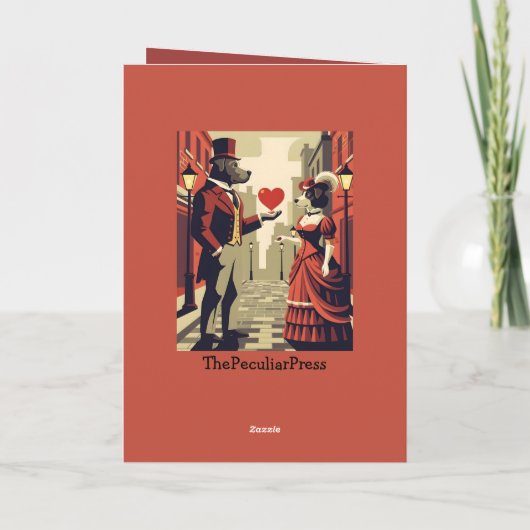 Funny Valentine's Day Customizable Card Kaart (Achterkant)