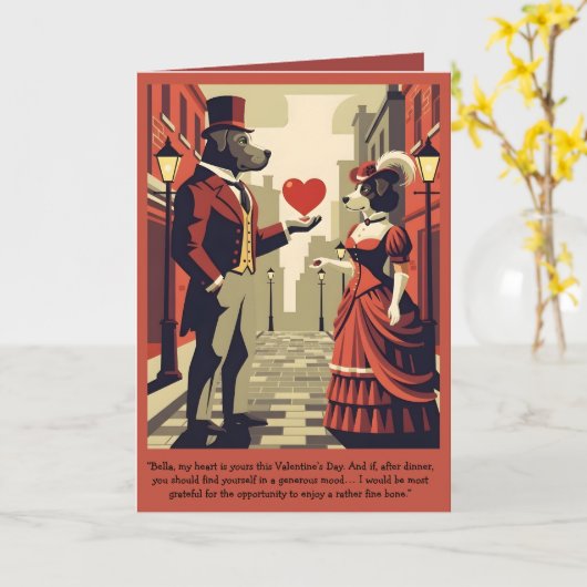 Funny Valentine's Day Customizable Card Kaart (Gele Bloem)