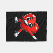 Funny Valentines Day Dabbing Heart Lover Men Kids Fleece Deken (Voorkant (Horizontaal))