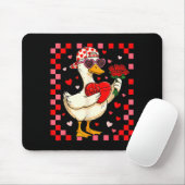 Funny Valentines Day Duck Heart Valentine Cud Kids Muismat (Met muis)