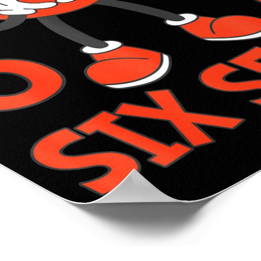 Funny Valentines Six Seven Hearts 6 7 Meme Boys Gi Poster (Hoek)