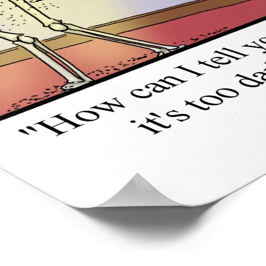 Funny Vampire Dracula Humor Poster (Hoek)