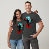 Funny Vampire Girl Character Halloween T-shirt (Unisex)