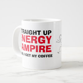 Funny Vampire Humor Morning Meme Grote Koffiekop