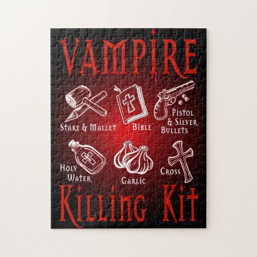 Funny Vampire Killing Kit Legpuzzel (Verticaal)