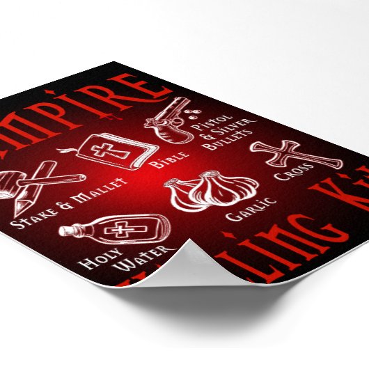 Funny Vampire Killing Kit Poster (Hoek)